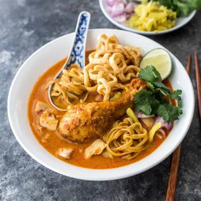  Khao Soi: Uma Sinfonia de Sabores Picantes e Cremosos que Encanta os Sentidos em Chiang Mai!