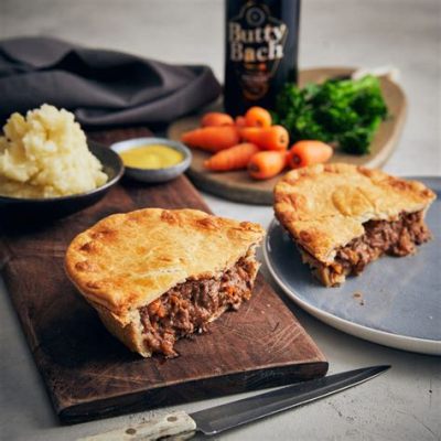  Steak and Ale Pie: Uma explosão de sabores ricos e reconfortantes em um manto crocante!